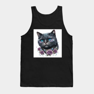 Crystal Black British Shorthair Tank Top